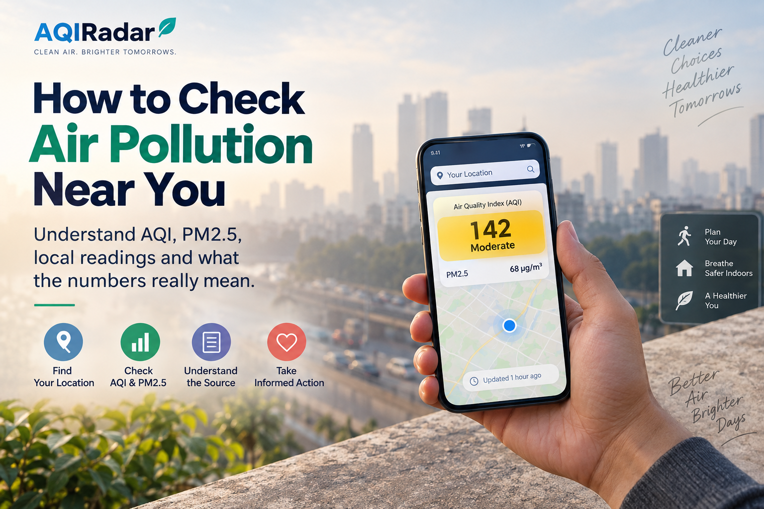 How to Check Air Pollution Near You: AQI, PM2.5 and Local Air Quality Guide